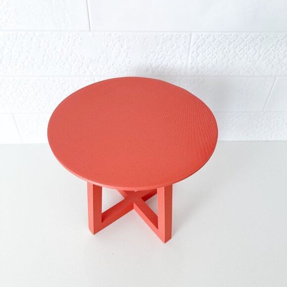 Miniature Barbie Bistro Table 4  MCM Striped Chairs Dollhouse Furniture - Picture 5 of 12